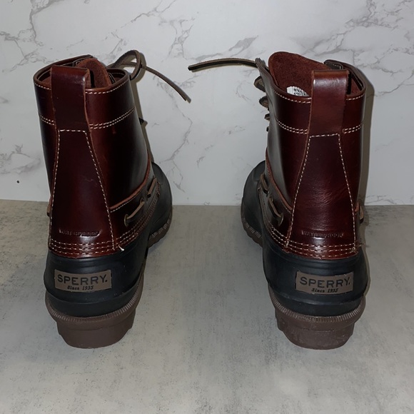 MENS Sperry Decoy Boot Amaretto/Black - Picture 5 of 8